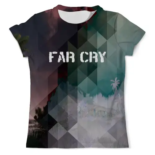 Заказать мужскую футболку в Москве. Футболка с полной запечаткой (мужская) Far Cry от THE_NISE  - готовые дизайны и нанесение принтов.