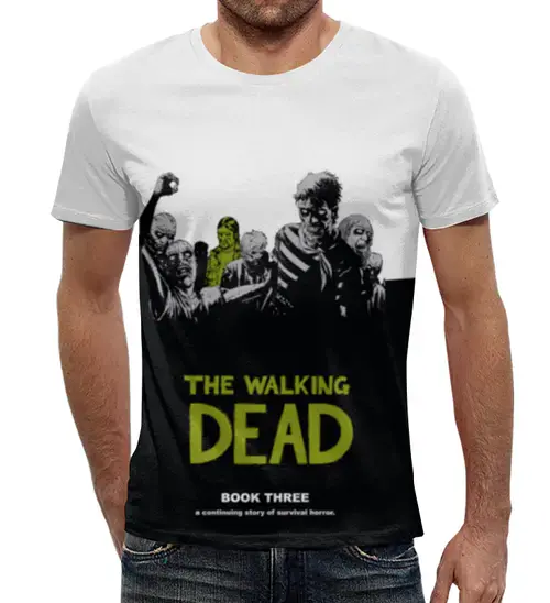 Заказать мужскую футболку в Москве. Футболка с полной запечаткой (мужская) Walking Dead от cherdantcev - готовые дизайны и нанесение принтов.