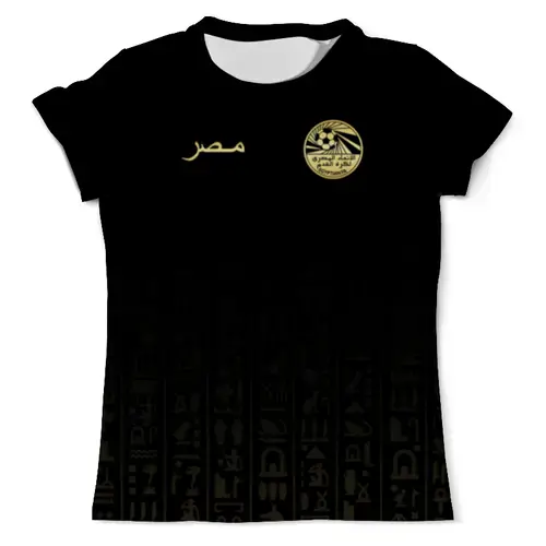 Заказать мужскую футболку в Москве. Футболка с полной запечаткой (мужская) Сборная Египта от geekbox - готовые дизайны и нанесение принтов.