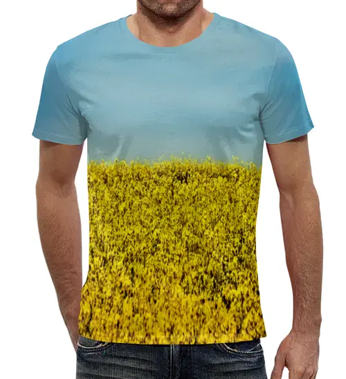 Заказать мужскую футболку в Москве. Футболка с полной запечаткой (мужская) Полевые цветы от THE_NISE  - готовые дизайны и нанесение принтов.