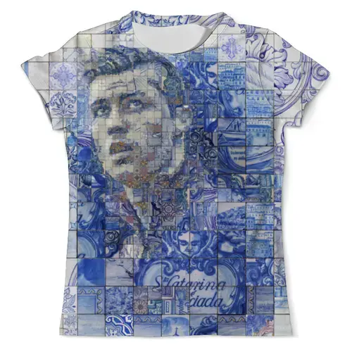 Заказать мужскую футболку в Москве. Футболка с полной запечаткой (мужская) Криштиану Роналду от CoolDesign - готовые дизайны и нанесение принтов.