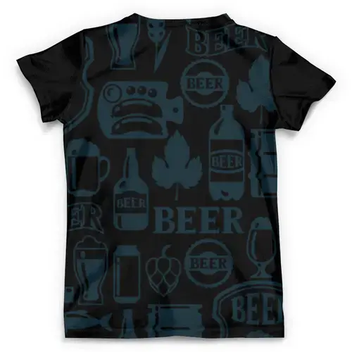 Заказать мужскую футболку в Москве. Футболка с полной запечаткой (мужская) Drink «Бар» от Денис Миронов - готовые дизайны и нанесение принтов.