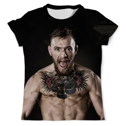 Заказать мужскую футболку в Москве. Футболка с полной запечаткой (мужская) Conor McGregor от weeert - готовые дизайны и нанесение принтов.