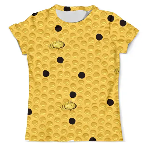Заказать мужскую футболку в Москве. Футболка с полной запечаткой (мужская) пчелы от queen  - готовые дизайны и нанесение принтов.