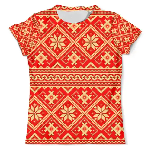 Заказать мужскую футболку в Москве. Футболка с полной запечаткой (мужская) новый год от queen  - готовые дизайны и нанесение принтов.