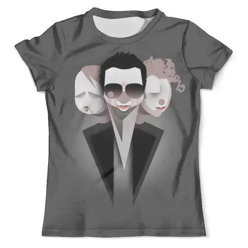 Заказать мужскую футболку в Москве. Футболка с полной запечаткой (мужская) Depeche Mode от balden - готовые дизайны и нанесение принтов.