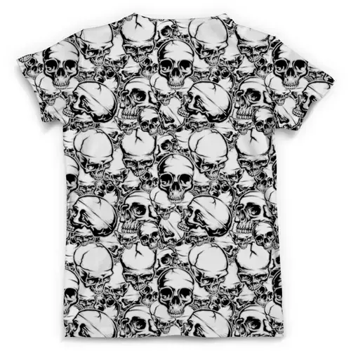 Заказать мужскую футболку в Москве. Футболка с полной запечаткой (мужская) Skull Design от balden - готовые дизайны и нанесение принтов.