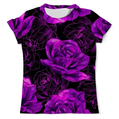 Заказать мужскую футболку в Москве. Футболка с полной запечаткой (мужская) Розы в цвету от THE_NISE  - готовые дизайны и нанесение принтов.