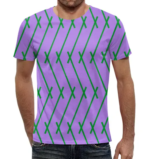 Заказать мужскую футболку в Москве. Футболка с полной запечаткой (мужская) Зеленые полосы от THE_NISE  - готовые дизайны и нанесение принтов.
