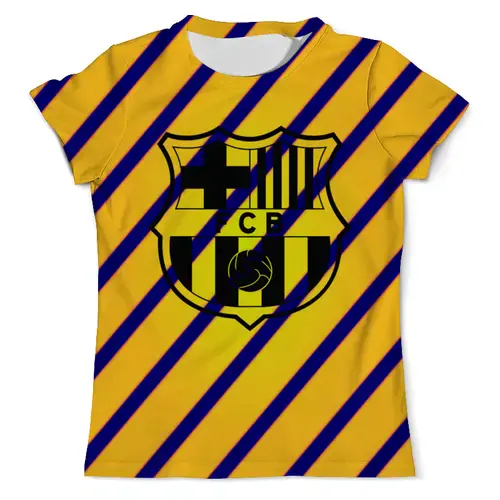 Заказать мужскую футболку в Москве. Футболка с полной запечаткой (мужская) Барселона от THE_NISE  - готовые дизайны и нанесение принтов.