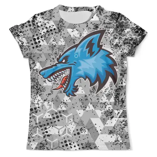 Заказать мужскую футболку в Москве. Футболка с полной запечаткой (мужская) Wolf ANDROID (Detroit) от balden - готовые дизайны и нанесение принтов.