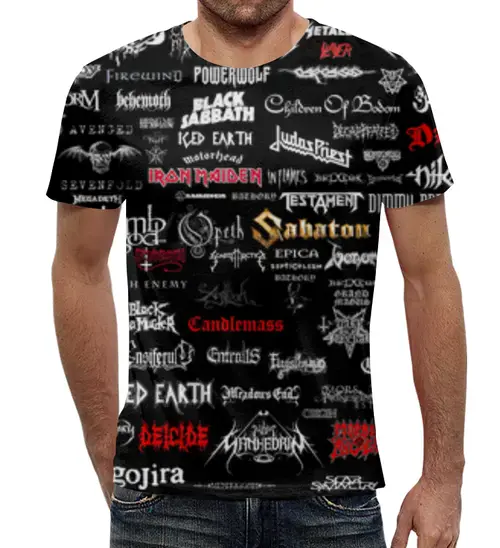 Заказать мужскую футболку в Москве. Футболка с полной запечаткой (мужская) Metal  от Vladec11 - готовые дизайны и нанесение принтов.