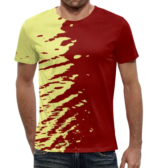 Заказать мужскую футболку в Москве. Футболка с полной запечаткой (мужская) Краски от THE_NISE  - готовые дизайны и нанесение принтов.