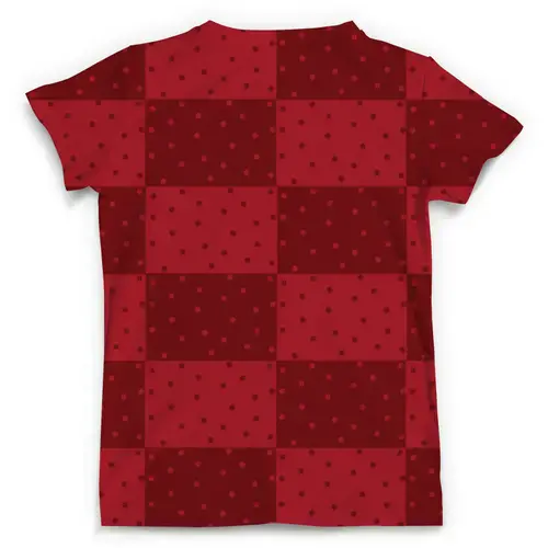 Заказать мужскую футболку в Москве. Футболка с полной запечаткой (мужская) Красный геометрический узор от valezar - готовые дизайны и нанесение принтов.