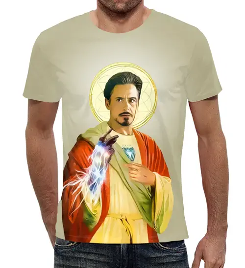 Заказать мужскую футболку в Москве. Футболка с полной запечаткой (мужская) Тони лучше всех!!!   от T-shirt print  - готовые дизайны и нанесение принтов.