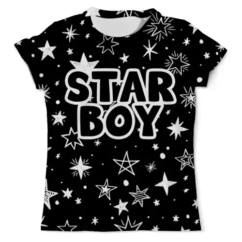 Заказать мужскую футболку в Москве. Футболка с полной запечаткой (мужская) Starboy от Artman - готовые дизайны и нанесение принтов.