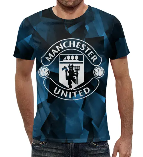 Заказать мужскую футболку в Москве. Футболка с полной запечаткой (мужская) Манчестер от THE_NISE  - готовые дизайны и нанесение принтов.