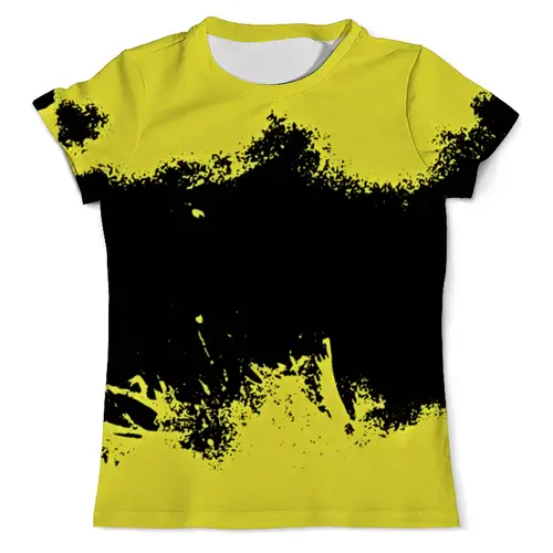Заказать мужскую футболку в Москве. Футболка с полной запечаткой (мужская) Черно-желтые краски от THE_NISE  - готовые дизайны и нанесение принтов.