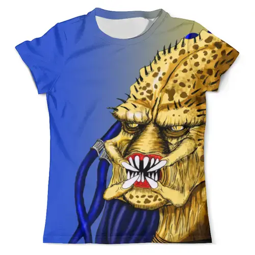 Заказать мужскую футболку в Москве. Футболка с полной запечаткой (мужская) Predator   от T-shirt print  - готовые дизайны и нанесение принтов.