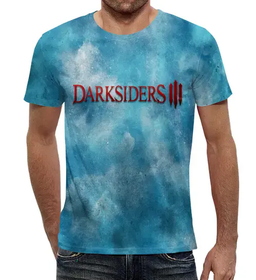 Заказать мужскую футболку в Москве. Футболка с полной запечаткой (мужская) Darksiders 3 от THE_NISE  - готовые дизайны и нанесение принтов.