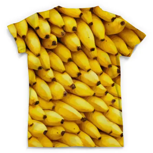 Заказать мужскую футболку в Москве. Футболка с полной запечаткой (мужская) Бананы 3D от Newprints - готовые дизайны и нанесение принтов.
