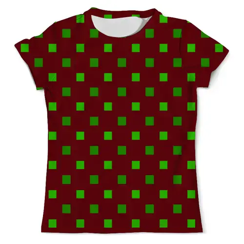 Заказать мужскую футболку в Москве. Футболка с полной запечаткой (мужская) Зеленые квадраты от THE_NISE  - готовые дизайны и нанесение принтов.