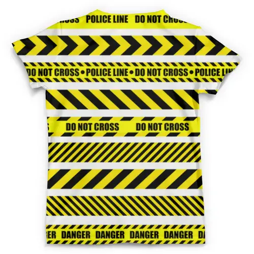 Заказать мужскую футболку в Москве. Футболка с полной запечаткой (мужская) Police line от THE_NISE  - готовые дизайны и нанесение принтов.