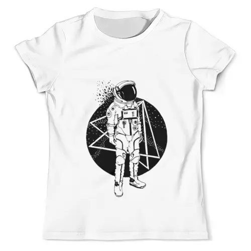 Заказать мужскую футболку в Москве. Футболка с полной запечаткой (мужская) Космос Космонавт  от MariYang  - готовые дизайны и нанесение принтов.