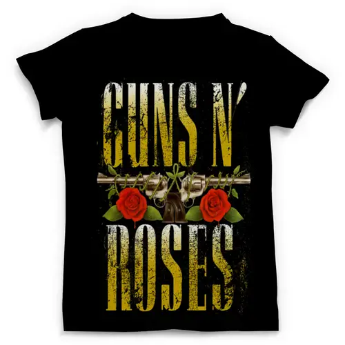 Заказать мужскую футболку в Москве. Футболка с полной запечаткой (мужская) Guns n' roses от Leichenwagen - готовые дизайны и нанесение принтов.