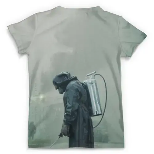 Заказать мужскую футболку в Москве. Футболка с полной запечаткой (мужская) Чернобыль от skynatural - готовые дизайны и нанесение принтов.