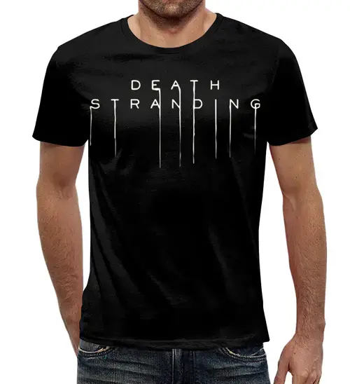 Заказать мужскую футболку в Москве. Футболка с полной запечаткой (мужская) Death Stranding         от T-shirt print  - готовые дизайны и нанесение принтов.