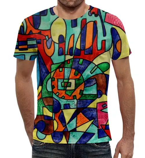 Заказать мужскую футболку в Москве. Футболка с полной запечаткой (мужская) 8111as-=a от Vadim Koval - готовые дизайны и нанесение принтов.