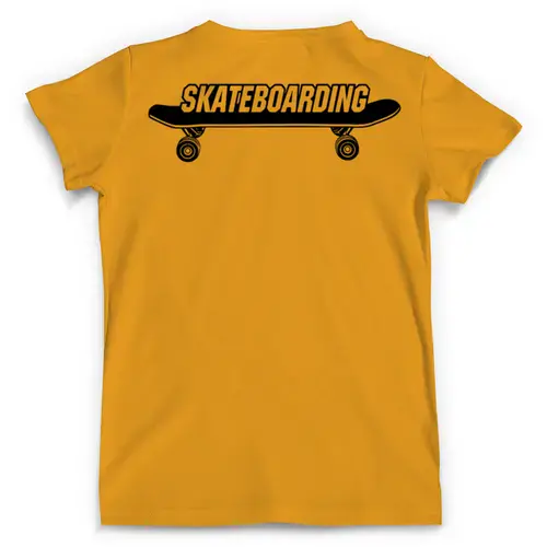 Заказать мужскую футболку в Москве. Футболка с полной запечаткой (мужская) Skateboard Skul от balden - готовые дизайны и нанесение принтов.