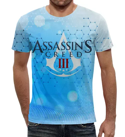 Заказать мужскую футболку в Москве. Футболка с полной запечаткой (мужская) Assassins Creed от THE_NISE  - готовые дизайны и нанесение принтов.