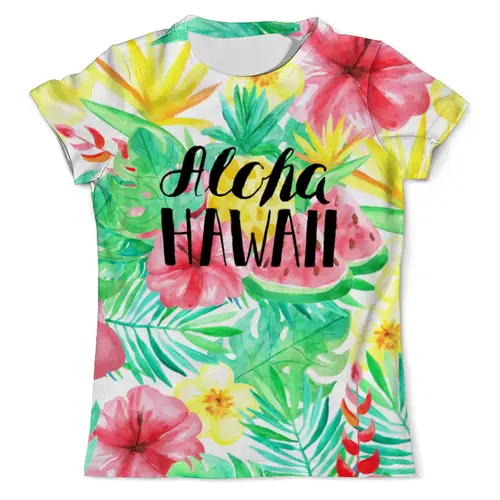 Заказать мужскую футболку в Москве. Футболка с полной запечаткой (мужская) Aloha Hawaii от THE_NISE  - готовые дизайны и нанесение принтов.