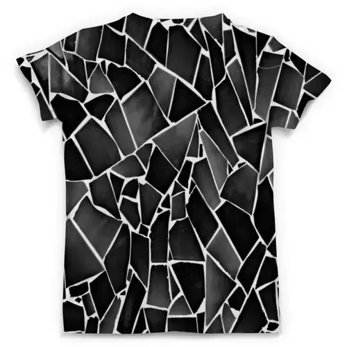 Заказать мужскую футболку в Москве. Футболка с полной запечаткой (мужская) Черно-белая мозаика от THE_NISE  - готовые дизайны и нанесение принтов.
