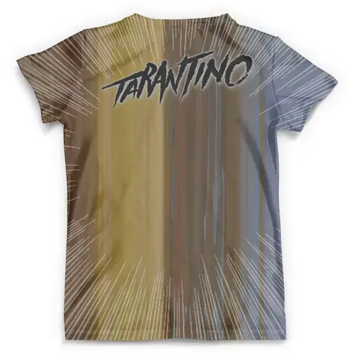 Заказать мужскую футболку в Москве. Футболка с полной запечаткой (мужская) Quentin Tarantino Design от balden - готовые дизайны и нанесение принтов.