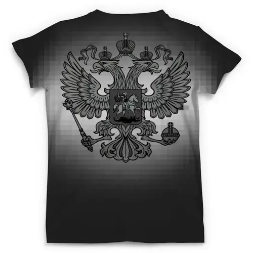 Заказать мужскую футболку в Москве. Футболка с полной запечаткой (мужская) Россия от multikot - готовые дизайны и нанесение принтов.