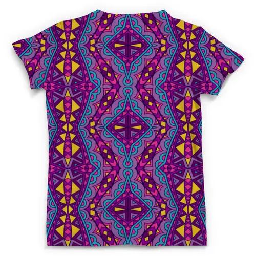 Заказать мужскую футболку в Москве. Футболка с полной запечаткой (мужская) Фиолетовая мозаика от THE_NISE  - готовые дизайны и нанесение принтов.
