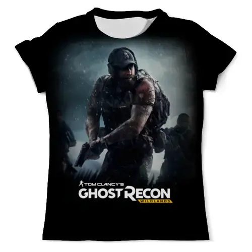 Заказать мужскую футболку в Москве. Футболка с полной запечаткой (мужская) Tom Clancy's Ghost Recon Wildlands от geekbox - готовые дизайны и нанесение принтов.
