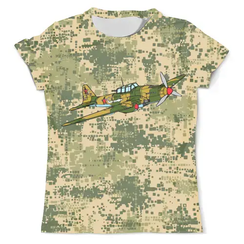 Заказать мужскую футболку в Москве. Футболка с полной запечаткой (мужская) Military   от T-shirt print  - готовые дизайны и нанесение принтов.