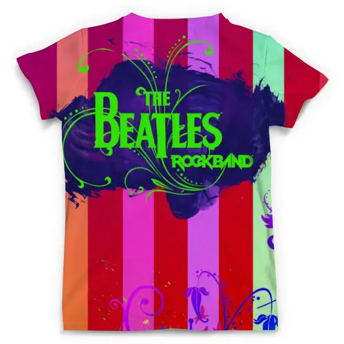 Заказать мужскую футболку в Москве. Футболка с полной запечаткой (мужская) The Beatles от aleks_say - готовые дизайны и нанесение принтов.