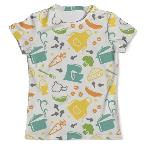 Заказать мужскую футболку в Москве. Футболка с полной запечаткой (мужская) Kitchen от CoolDesign - готовые дизайны и нанесение принтов.