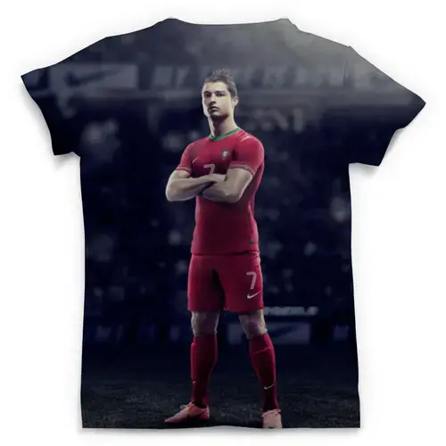 Заказать мужскую футболку в Москве. Футболка с полной запечаткой (мужская) Ronaldo от skynatural - готовые дизайны и нанесение принтов.