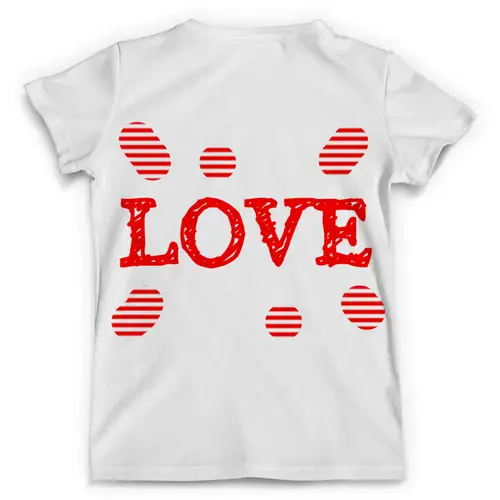 Заказать мужскую футболку в Москве. Футболка с полной запечаткой (мужская) LOVE  от Снежана Мардарь - готовые дизайны и нанесение принтов.
