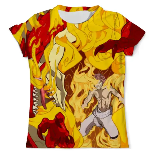 Заказать мужскую футболку в Москве. Футболка с полной запечаткой (мужская) Fairy Tail от Y L - готовые дизайны и нанесение принтов.