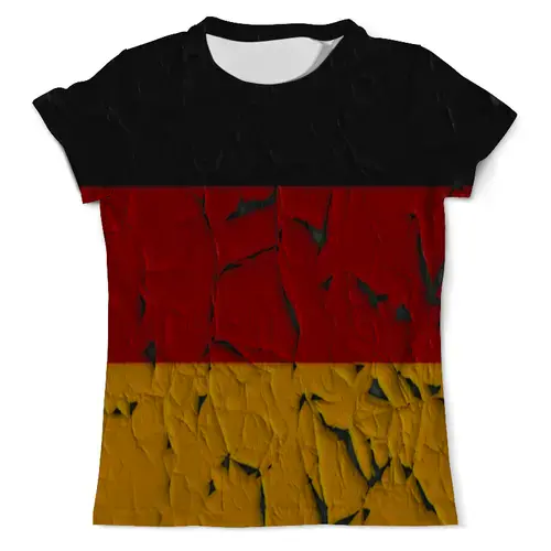 Заказать мужскую футболку в Москве. Футболка с полной запечаткой (мужская) Германия от Fonzo - готовые дизайны и нанесение принтов.