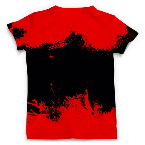 Заказать мужскую футболку в Москве. Футболка с полной запечаткой (мужская) Черно-красные краски от THE_NISE  - готовые дизайны и нанесение принтов.