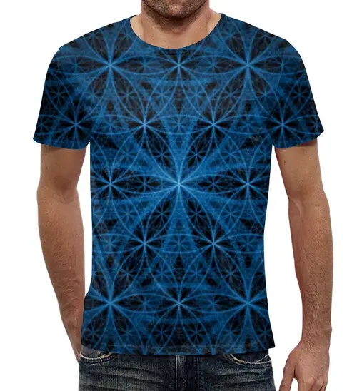 Заказать мужскую футболку в Москве. Футболка с полной запечаткой (мужская) Abstraction от meteorol - готовые дизайны и нанесение принтов.