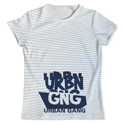 Заказать мужскую футболку в Москве. Футболка с полной запечаткой (мужская) Urban Gang от T-shirt print  - готовые дизайны и нанесение принтов.